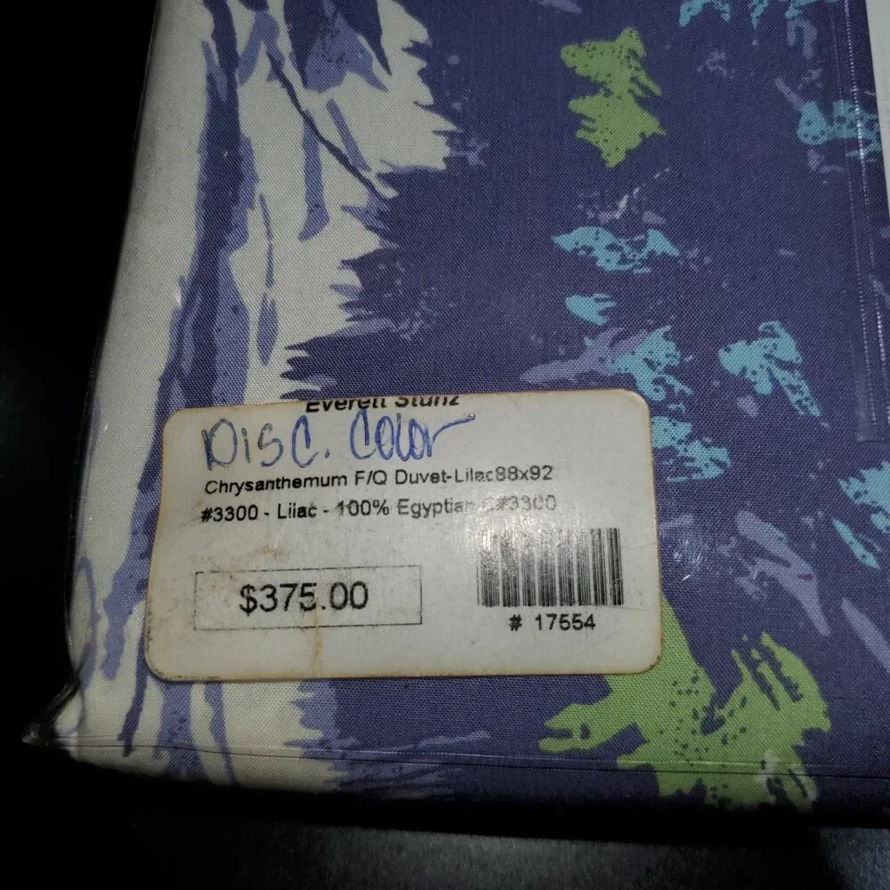 Full/Queen Duvet Cover by Designer Peter Som for Sferra, Chrysanthemum - NWT